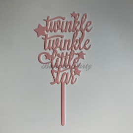 Taart Topper Acryl "Twinkle Twinkle Little Star"