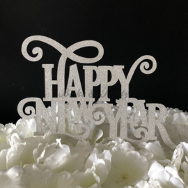 Taart Topper Carton "Happy New Year" (1)