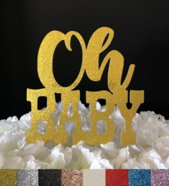 Taart Topper Carton "Oh Baby" (2)