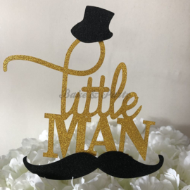 Taart Topper Carton "Little Man"