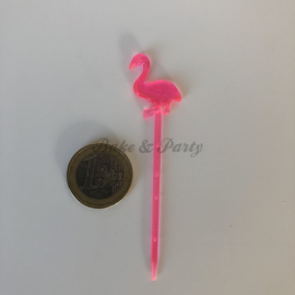 Cupcake Toppers/Cocktail Prikkers "Flamingo" (25 stuks)