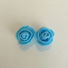 Decoratie "Roosjes" Foam Blauw