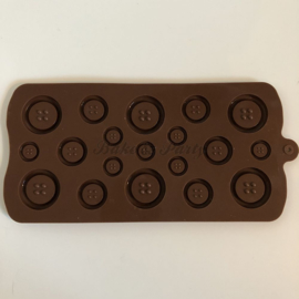 Siliconen Mal "Knopen" (2)