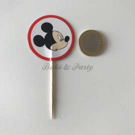 Cupcake Toppers "Mickey" (24 stuks)