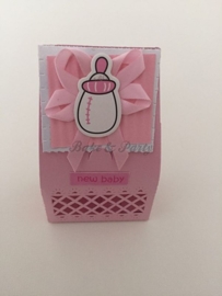 Giftbox "Babyfles" Roze