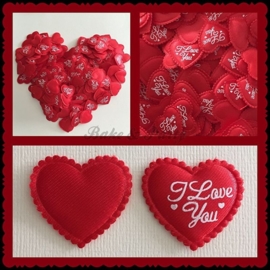 Decoratie Hartjes "I Love You" (50 stuks)