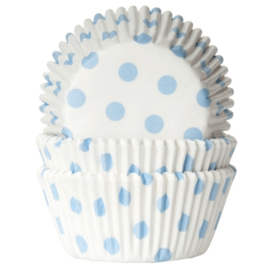 House Of Marie - Polkadot White / Babyblue