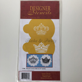 Designer Stencils - "Royal Crowns" (2 stuks)
