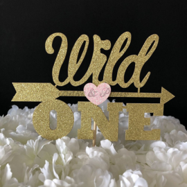 Taart Topper Carton "Wild One"