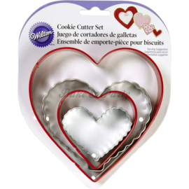 Wilton - Nesting Heart Cookie Cutter Set (4 stuks)