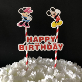 Taart Topper Carton "Happy Birthday" (10)