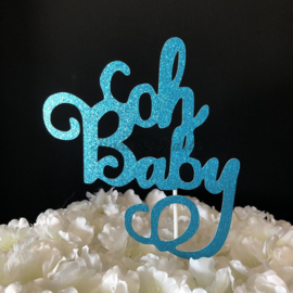 Taart Topper Carton "Oh Baby" (1)