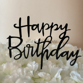 Taart Topper Acryl "Happy Birthday" (7)