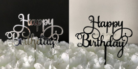 Taart Topper Acryl "Happy Birthday" (6)