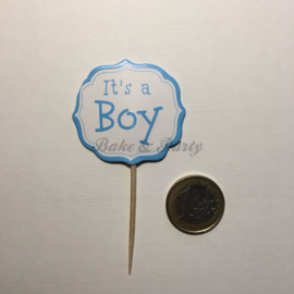 Cupcake Toppers "It's a Boy" (2) (24 stuks)
