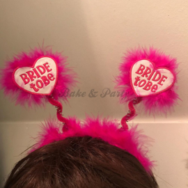 Tiara "Bride To Be" Wit-Roze