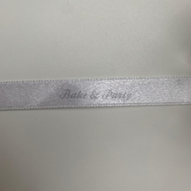 Decoratie Lint "Wit Satijn"