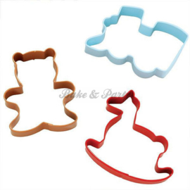 Wilton - Cookie Cutters Set - Homemade (3 stuks)