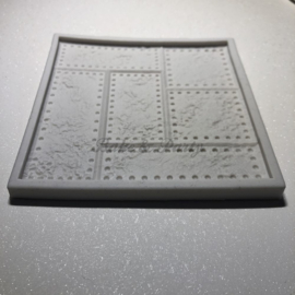 Siliconen Mal "Riveted Metal Plate"