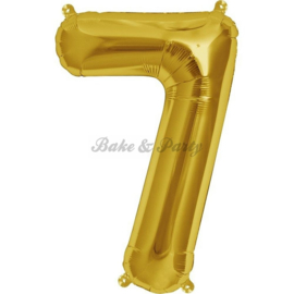 Jumbo Folie Ballon "7" Goud