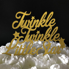 Taart Topper Carton "Twinkle Twinkle Little Star"