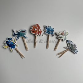 Cupcake Toppers "Finding Nemo" (24 stuks)