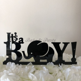 Taart Topper Acryl "It's a Boy" (1)