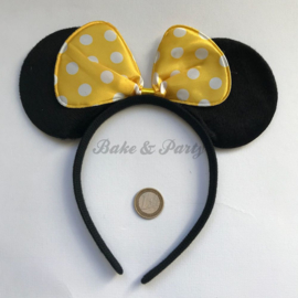 Diadeem "Minnie Mouse" (Gele Strik)