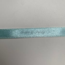 Decoratie Lint "Lichtblauw Satijn"