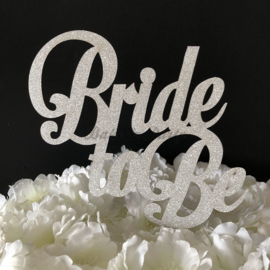 Taart Topper Carton "Bride To Be" (1)