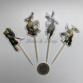 Cupcake Toppers "Teenage Mutant Ninja Turtles" (24 stuks)