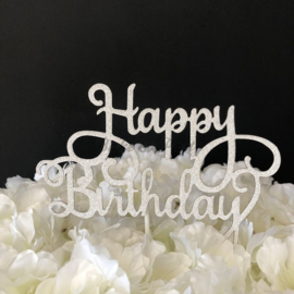 Taart Topper Carton "Happy Birthday" (5)