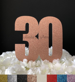 Taart Topper Carton "30" (2)