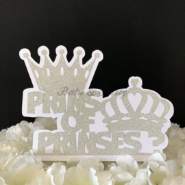 Taart Topper Carton "Prins of Prinses?"