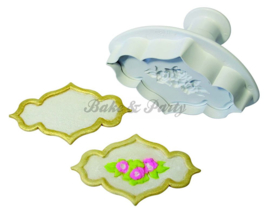 Plunger - PME  Creative Plaque Rose Spray & Plain Medium (2 stuks)