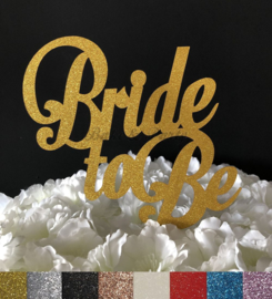 Taart Topper Carton "Bride To Be" (1)