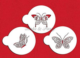 Designer Stencils - "Butterflies" (3 stuks)