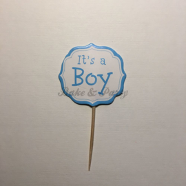Cupcake Toppers "It's a Boy" (2) (24 stuks)