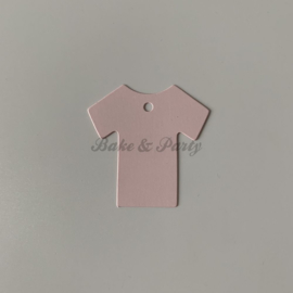 Babyshower Tags "Hemdje Roze" (25 stuks)