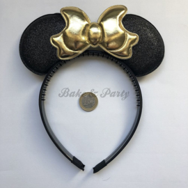 Diadeem "Minnie Mouse" (Zwart/Goud)