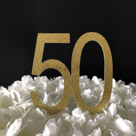 Taart Topper Carton "50"