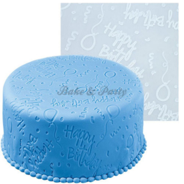 Wilton - Fondant Imprint Mat - Happy Birthday