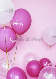 Latex Ballonnen "Princess" Pastel Hot Pink (10 stuks)
