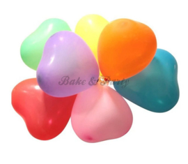 Latex Ballonnen "Hartjes" (20 stuks)