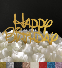 Taart Topper Carton "Happy Birthday" (7)