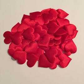 Decoratie Hartjes Rood Medium (50 stuks)