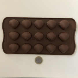 Siliconen Mal "Schelpen" (8)