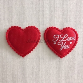 Decoratie Hartjes "I Love You" (50 stuks)