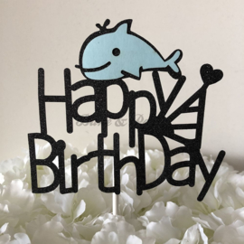 Taart Topper Carton "Happy Birthday" (19)