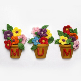 Bake & Party Specials - Siliconen Mal Alphabet Flower Pots